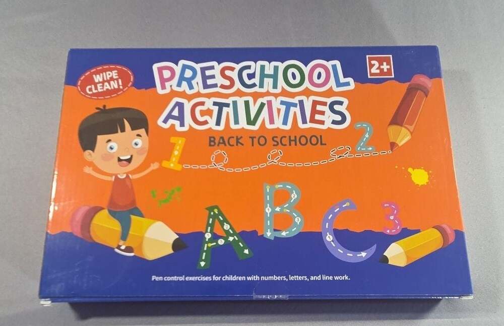 Preschool Activities Wipe Clean Pencil Control Tracing Workbook